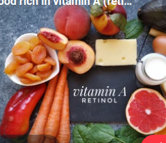fruits and vegitable having retinol